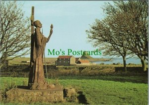 Northumberland Postcard - Holy Island, Lindisfarne, Priory and Village RR8788