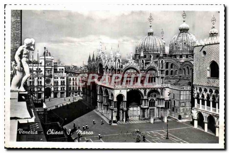 Old Postcard Venezia Marco Chiesa S