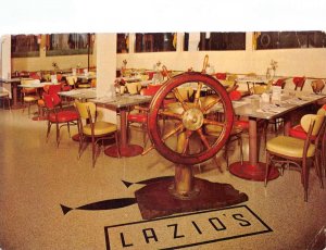 Eureka California Lazio's Seafood Restaurant Dining Room Postcard AA74573