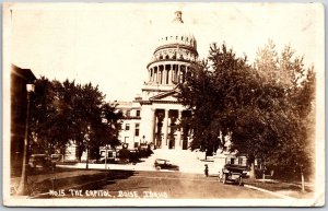 1921 The Capitol Boise Idaho ID Real Photo RPPC Posted Postcard