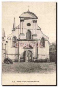 Old Postcard Valenciennes The Church of St. Nicolas