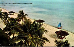 Florida Keys Islamorada Cheeca Lodge Beach View 1966