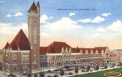 Union Station, St Louis, MO, Missouri, USA Train Railroad Station Depot 1946 ...