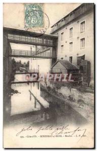 Postcard Old Mirebeau on Beze Mill