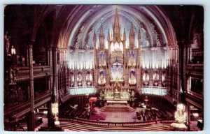 Interior of Notre Dame Church MONTREAL CANADA Postcard