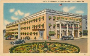 Postcard Pennsylvania Gettysburg Hotel Public Square Marken Bielfeld 22-12765