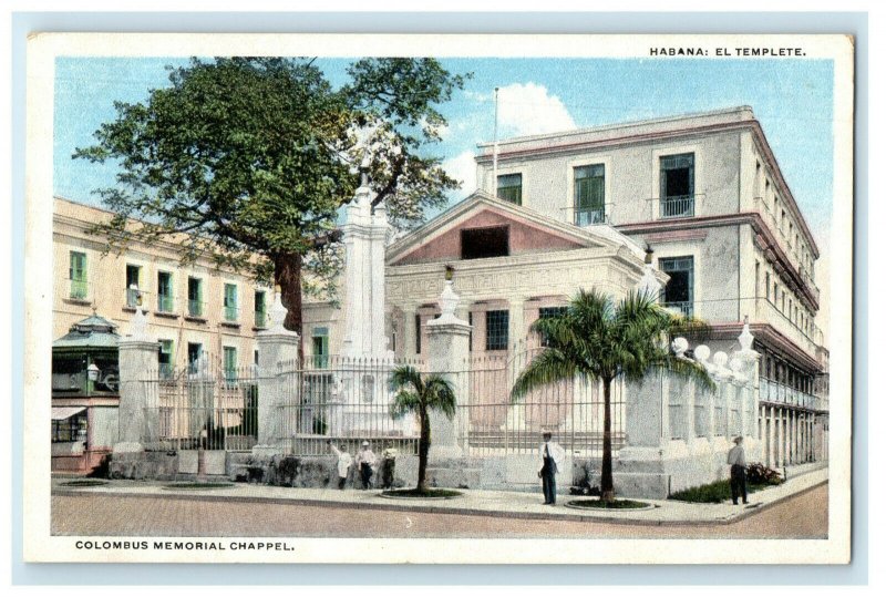 c1920s Habana El Templete Columbus Memorial Chapel Habana Cuba Postcard