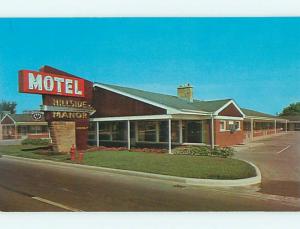 Unused Pre-1980 HILLSIDE MANOR MOTEL Hillside Illinois IL u2442