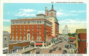 Autos San Carlos Hotel Westward HO Phoenix Arizona 1920s Teich Herz 9710