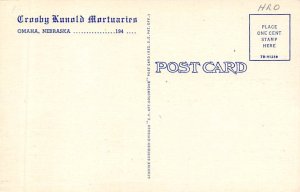 Crosley Kunold Mortuaries Omaha, NE USA Funeral Home Postcard