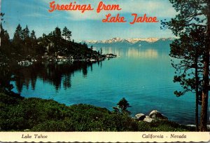 Nevada Greetings From Lake Tahoe 1972