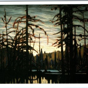 c1920 Ontario Canada Beaver Swamp Algoma Forest Lake Sunset Lawren Harris PC 8O