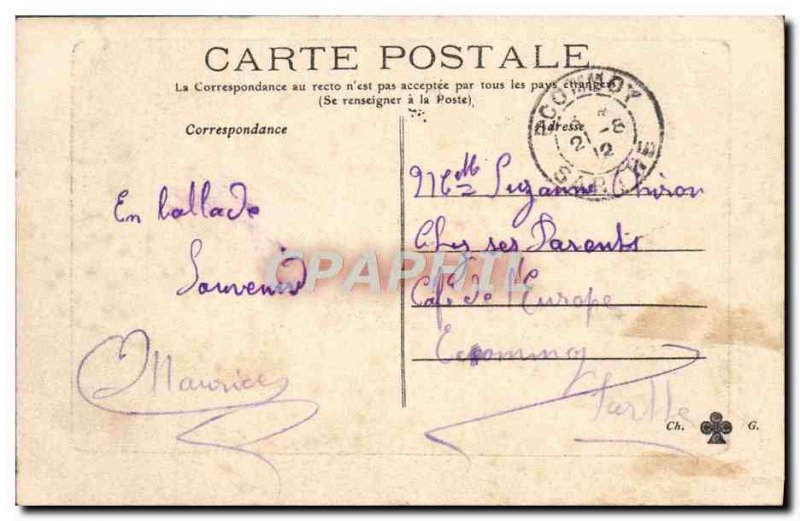 Old Postcard Navy War Francaise Magenta