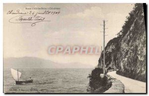 Postcard Old Route Aix les Bains Chindrieux