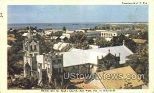 Harbor & St Paul's Church - Key West, Florida FL