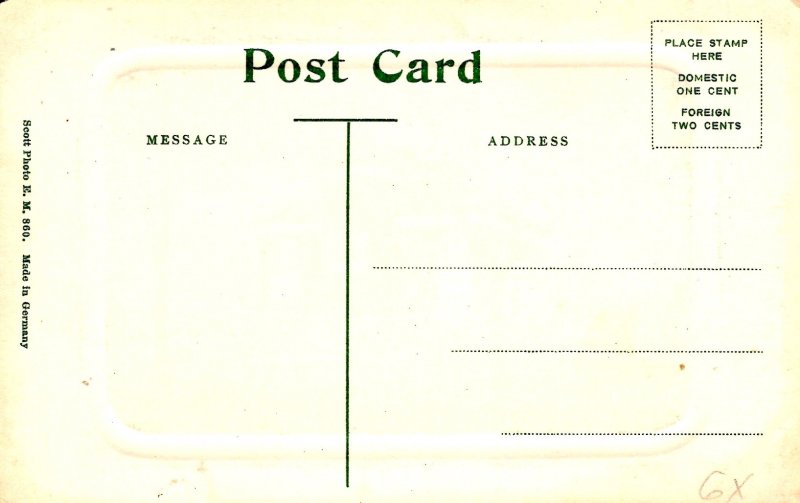 Hadley, Massachusetts -  View of the Grammar School - Embossed - c1908