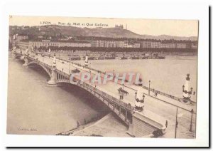 Lyon Old Postcard Bridge and Quai du Midi Gailleton