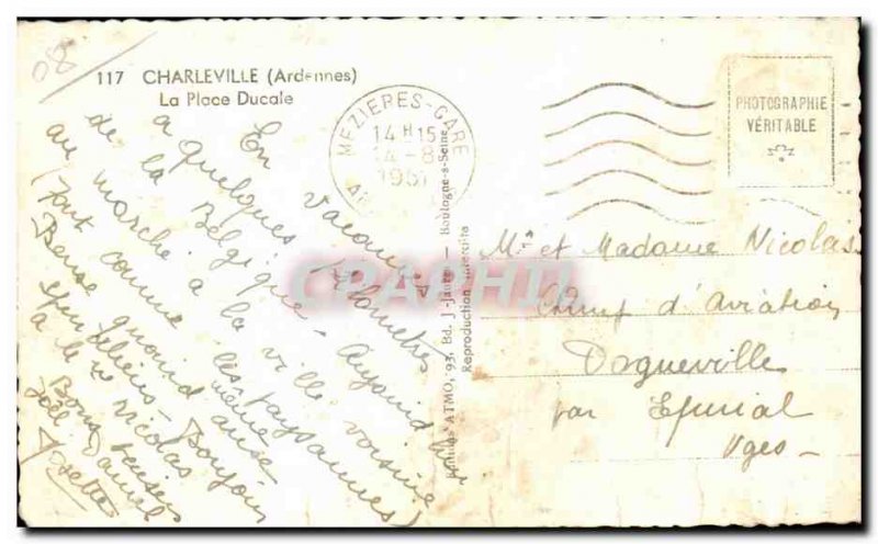 Old Postcard Charleville Place Ducale