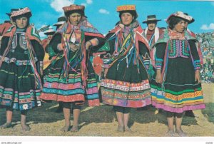 CUZCO , Peru , Indian Girls , 1975