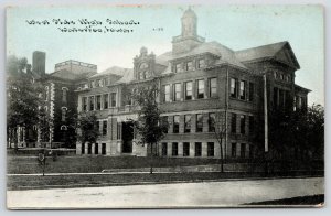Waterloo Iowa~West Side High School~c1910 CU Williams Photoette~Postcard