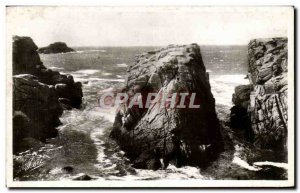 Old Postcard Presqu island of Quiberon Corridors of Port Bara