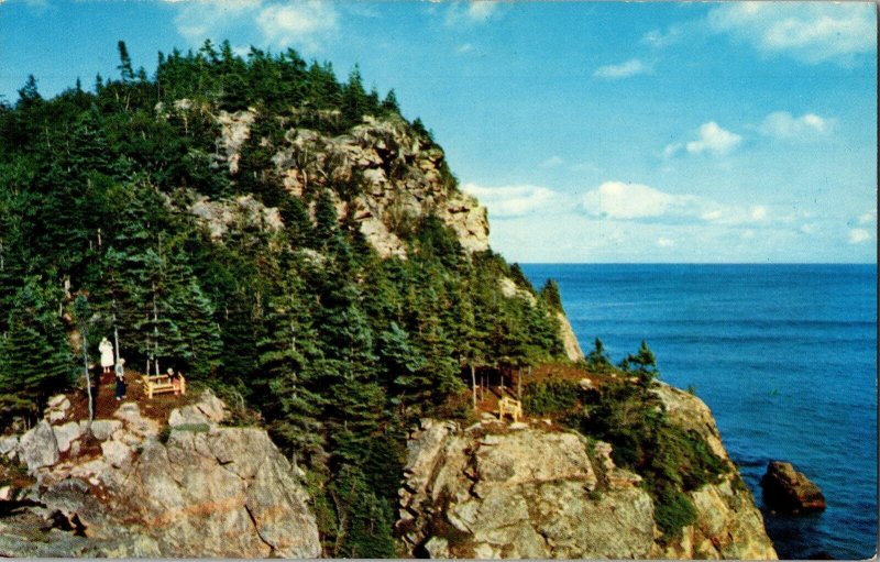 Rugged Beauty Cabot Trail Black Brook Nova Scotia Halifax Book Room Vtg Postcard 