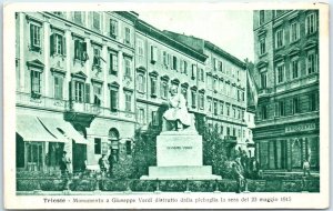 M-55289 Trieste Monument to Giuseppe Verdi before being destroyed Trieste Italy