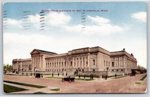Minneapolis Minnesota~Institute Of Art Bldg Street View~PM 1915~Vintage Postcard