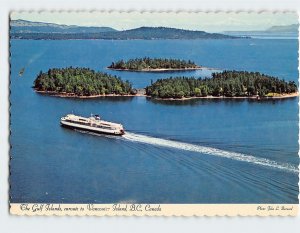 Postcard The Gulf Islands, enroute to Vancouver Island, Canada