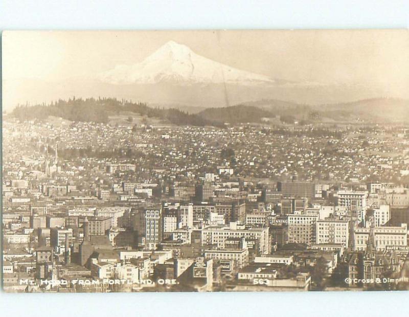 Pre-1950 rppc NICE VIEW Portland Oregon OR W0076