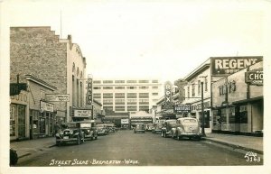 WA, Bremerton, Washington, Street Scene, 1940's Cars, Ellis No. 3163, RPPC