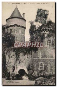 Old Postcard Fougeres Chateau Tour Du Hallay