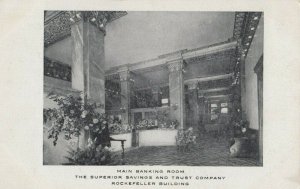 CLEVELAND, Ohio, 1900-10s; Main Banking Room, Superior Savings & Trust