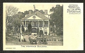 SOUTH CAROLINA & WEST INDIAN EXPOSITION WOMAN'S BUILDING POSTCARD (1902)