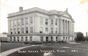 G13/ Ivanhoe Minnesota RPPC Postcard c1930s Court House Building
