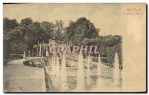 Old Postcard Parc de Saint Cloud The Great Cascade