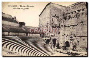 Postcard Old Orange Roman Theater Bleachers left
