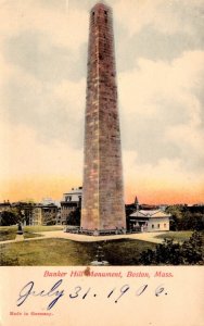 Massachusetts Boston Bunker Hill Monument 1906