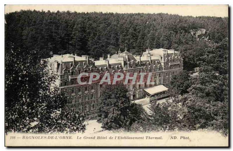 Cars of & # 39orne Old Postcard The grand hotel of the spa & # 39etablissement