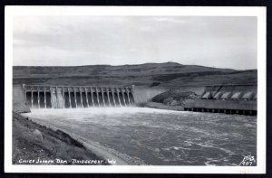 Washington BRIDGEPORT Chief Joseph Dam RPPC KODAK Pub Ellis stamp box