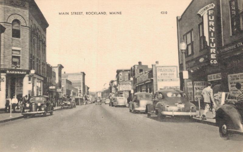 USA - Main Street Rockland Maine 01.63