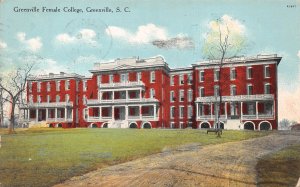 Greenville South Carolina Greenville Female College, Color Lithograph PC U8488