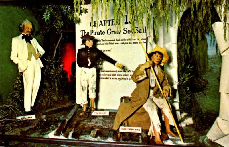 Canada Alberta Banff Canadian Wax Gallery Mark Twain Tom Sawyer and Huck Finn