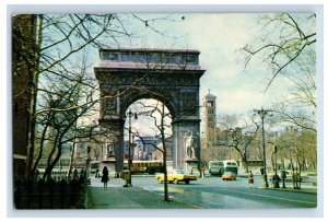 Vintage Washington Arch New York Postcard P135E