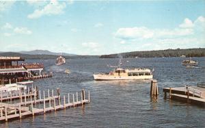 Weirs Beach New Hampshire~Daily Excursion Boats @ Lake Winnipesaukee~Pier~1977 