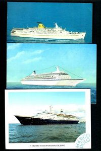 A71 (12) Pcs. Jerusalem, Gripsholm, Independence, S.S. Constitution M/s Daphne