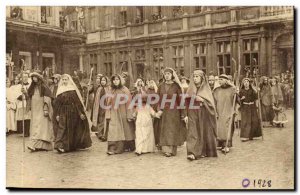 Belgie Belgium Bruges Old Postcard Procession of the Holy Blood The people of...