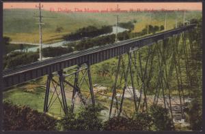 Ft Dodge,Des Moines RR Bridge,Boone,IA Postcard