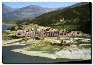 Postcard Old Savines Hautes Alps on Lake Serre Poncon General view