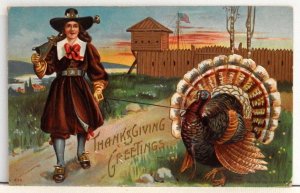 Thanksgiving Greetings - Postcard